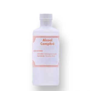 Alcool camphré flacon 250 ml – Antiseptique et rafraîchissant