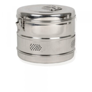 Tambour de stérilisation inox autoclave 620g