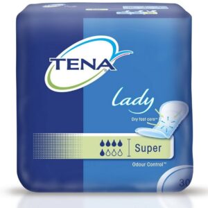 Protections anatomiques Tena Lady Super – Absorption renforcée pour incontinence féminine