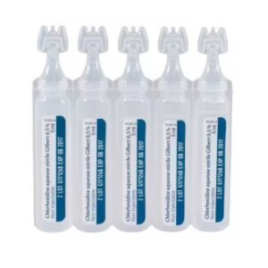 Désinfection à la chlorhexidine – Unidose – Lot de 10 unités.