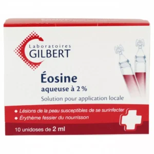 Éosine aqueuse 10 unidoses – Lot de 10 unités.