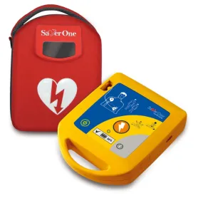 Défibrillateur semi-automatique SAVER ONE – DAE portable avec guidage vocal pour sauvetage cardiaque