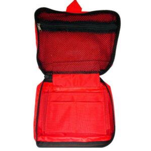 Trousse rouge polypropylène vide – Capacité 5 à 8 personnes