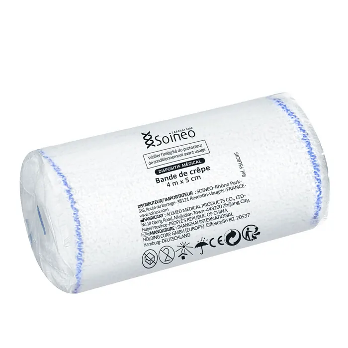 Bande de crêpe 4 m x 5 cm – Soutien léger et maintien efficace