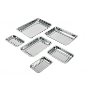 Plateau inox rectangle stérilisables 800g