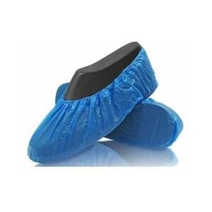 Surchaussures en plastique PVC bleu – Protection hygiénique à usage unique