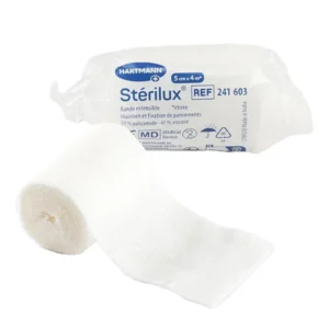 Pansements en bande tissu élastique TRICOSTERIL 5 m x 6 cm – Maintien flexible et confortable