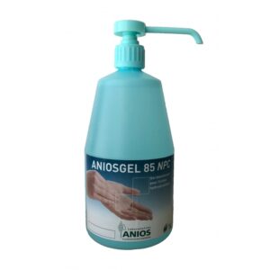 Aniosgel 85 Bleu 1L avec pompe – Gel hydroalcoolique désinfectant