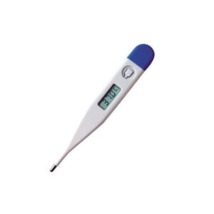 Ce lot de 100 tabliers de protection jetables est idéal pour garantir une barrière efficace contre les éclaboussures et la saleté. Fabriqués en polyéthylène résistant, ces tabliers sont légers, étanches et faciles à enfiler. Parfaits pour les secteurs médical, alimentaire, industriel ou le nettoyage. Usage unique pour une hygiène optimale. Thermomètre digital électronique – Mesure rapide et précise de la température