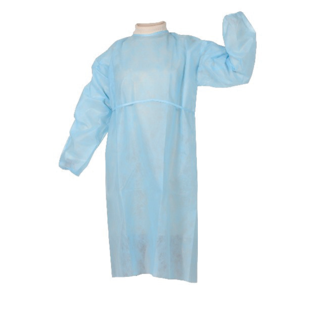 Blouse à boutons pression visiteurs non tissée UU – Lot de 10 unités.