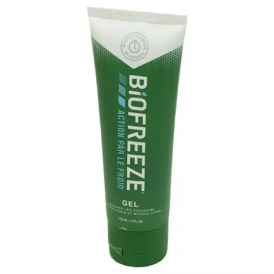 Gel provoquant du froid Biofreeze – Lot de 10 unités.