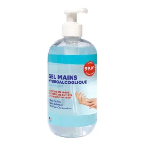 Gel hydro-alcoolique 500ml/1 - Conditionnement: lot de 10 contenant 10.0 unités
