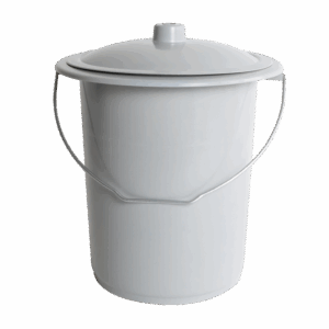 Seau hygiénique + couvercle – Capacité 10 litres avec fermeture hermétique pour une hygiène optimale