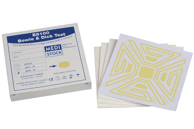 Test de Bowie Dick – Test quotidien avec détection précoce pour autoclaves à vide